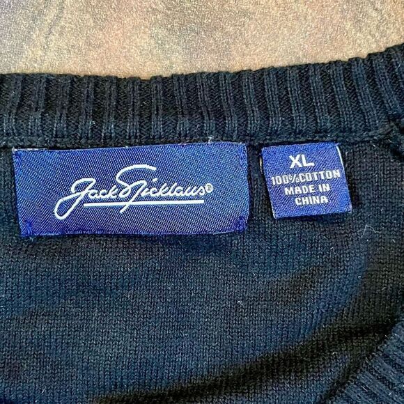 Jack Spicklause Black V-neck Long Sleeve Sweater - Picture 8 of 9